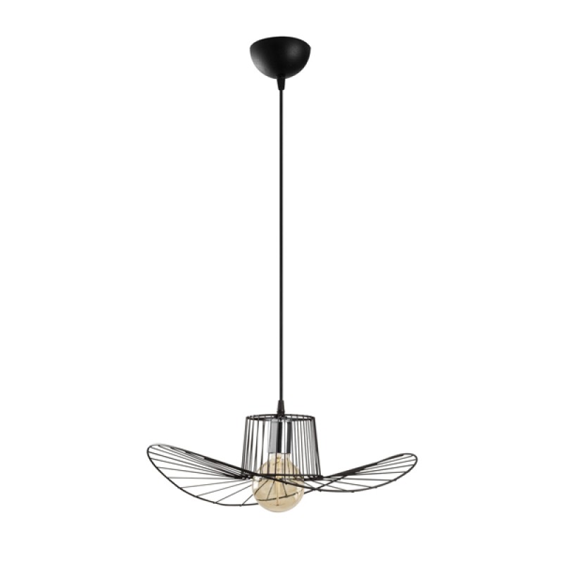 METALLIC PENDANT LIGHT IN BLACK FK7236 49x110 cm.