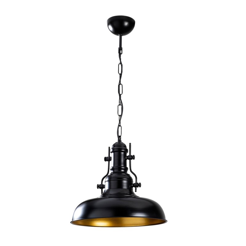 METALLIC PENDANT LIGHT IN BLACK FK7268 32Χ32Χ78cm