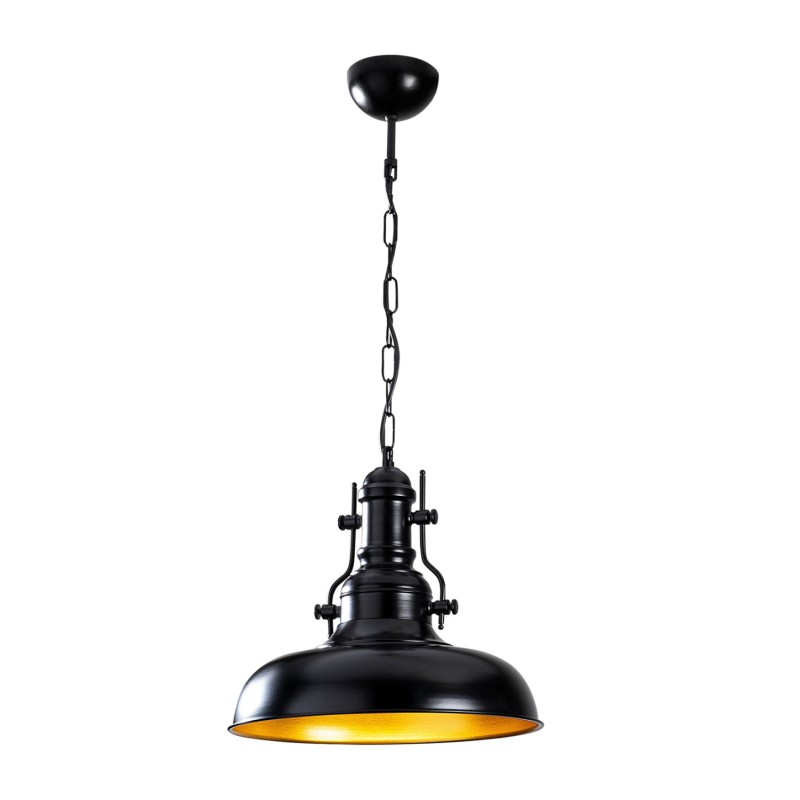 METALLIC PENDANT LIGHT IN BLACK FK7268 32Χ32Χ78cm