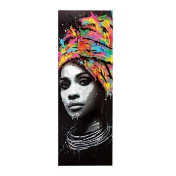 CANVAS GIRL WITH TURBAN FK7198.06 80X3X30 cm.