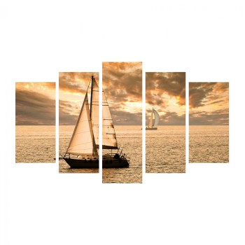 BOARD FIVE PIECES MDF SUNSET SAILING FK7206.01 100X0,3X60 cm.