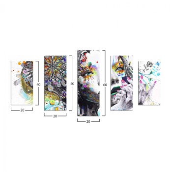 MDF PAINTING MODERN DAZZLING BEAUTY GIRL FACE FK7206.04 100X60x3 cm. MDF PAINTING MODERN DAZZLING BEAUTY GIRL FACE FK7206.04 100X60x3 cm.
