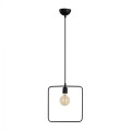 METALLIC PENDANT LIGHT BLACK FK7257 30Χ6Χ123 cm.