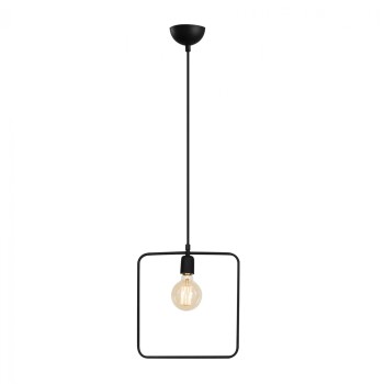 METALLIC PENDANT LIGHT BLACK FK7257 30Χ6Χ123 cm.