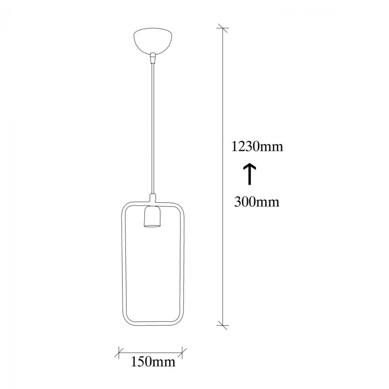 METALLIC PENDANT LIGHT BLACK FK7258 15Χ6Χ123 cm. METALLIC PENDANT LIGHT BLACK FK7258 15Χ6Χ123 cm.