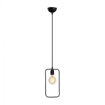 METALLIC PENDANT LIGHT BLACK FK7258 15Χ6Χ123 cm.