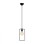 METALLIC PENDANT LIGHT BLACK FK7258 15Χ6Χ123 cm.