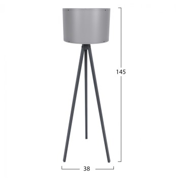 FLOOR LAMP IN GREY FB97272.09 Φ38x145cm. FLOOR LAMP IN GREY FB97272.09 Φ38x145cm.