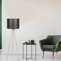 FLOOR LAMP IN ECRU AND BLACK FK7272.17 Φ38x145cm FLOOR LAMP IN ECRU AND BLACK FK7272.17 Φ38x145cm