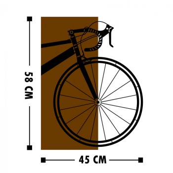 WOODEN WALL DECORATION WITH METALLIC BICYCLE 45X58 FK7224 WOODEN WALL DECORATION WITH METALLIC BICYCLE 45X58 FK7224