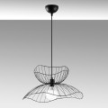 METALLIC PENDANT LIGHT IN BLACK E27 FK7232 50x50x121 cm. METALLIC PENDANT LIGHT IN BLACK E27 FK7232 50x50x121 cm.