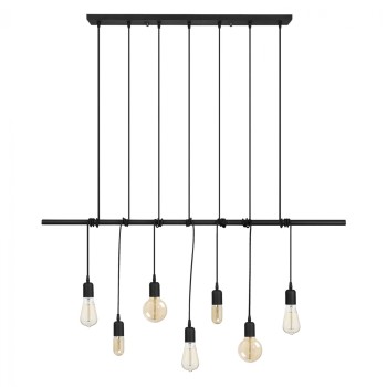METALLIC PENDANT LIGHT IN BLACK FK7266 120Χ10Χ180cm.