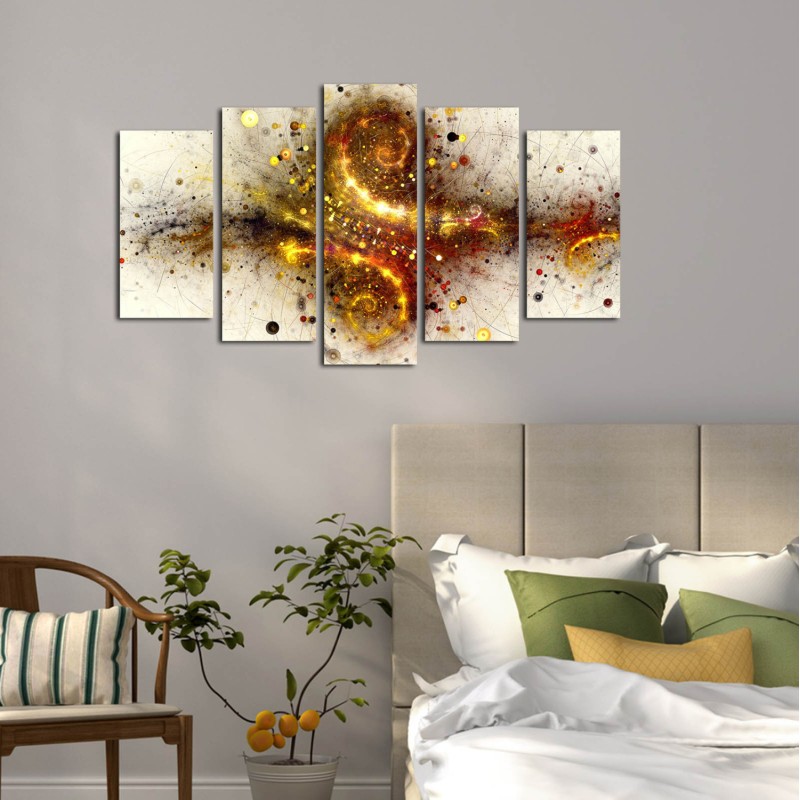 5 PCS MDF PAINTING EXPLOSION FK7206.07 100X60x0,3 cm. 5 PCS MDF PAINTING EXPLOSION FK7206.07 100X60x0,3 cm.
