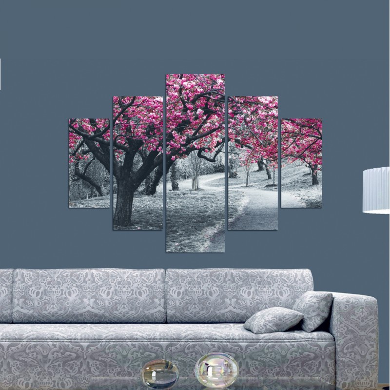 5 PCS MDF PAINTING BLOOMING TREE 82Χ56x3 FK7207.04 5 PCS MDF PAINTING BLOOMING TREE 82Χ56x3 FK7207.04