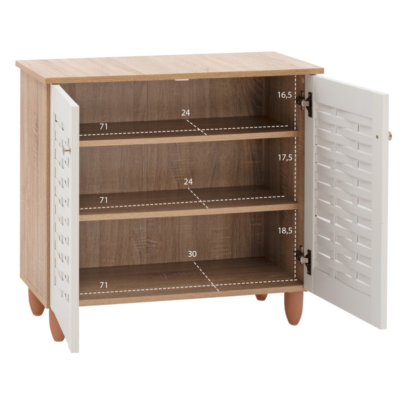 SHOE RACK FK2208.06 SONAMΑ-WHITE 77Χ34Χ67,5 cm. SHOE RACK FK2208.06 SONAMΑ-WHITE 77Χ34Χ67,5 cm.
