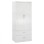 WARDROBE 2 DOORS WITH 2 DRAWERS FK338.05 WHITE 80Χ42,5Χ180,5Υ cm.