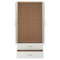 WARDROBE 2 DOORS WITH 2 DRAWERS FK338.06 SONAMA-WHITE 80Χ42,5Χ180,5Υ cm. WARDROBE 2 DOORS WITH 2 DRAWERS FK338.06 SONAMA-WHITE 80Χ42,5Χ180,5Υ cm.