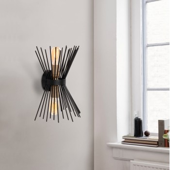 WALL LAMP METALLIC BLACK FK7299 23X16X33 cm WALL LAMP METALLIC BLACK FK7299 23X16X33 cm