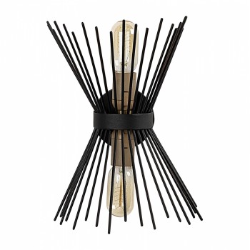 WALL LAMP METALLIC BLACK FK7299 23X16X33 cm