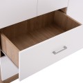 WARDROBE WITH 4 DOORS AND 2 DRAWERS FB9339.06 SONAMA WHITE 120Χ42,5Χ180,5 cm. WARDROBE WITH 4 DOORS AND 2 DRAWERS FB9339.06 SONAMA WHITE 120Χ42,5Χ180,5 cm.