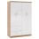 WARDROBE WITH 4 DOORS AND 2 DRAWERS FB9339.06 SONAMA WHITE 120Χ42,5Χ180,5 cm.
