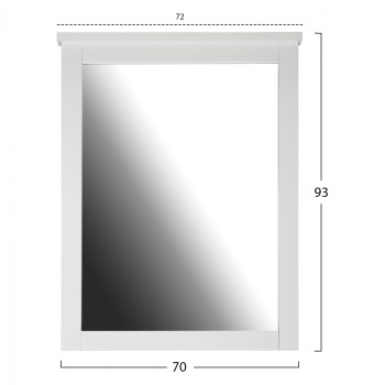 VANITY MIRROR FK314.05 ΛΕΥΚΟΣ 72X93 cm.