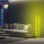 FLOOR LAMP BLACK WITH RGB LED & WIRELESS CONTROL FK7309 30x30x120 cm.
