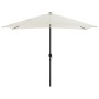 ALUMINUM UMBRELLA FK6029.10 RECTANGULAR RECLINING BEIGE GRAY 262x170x253 cm.