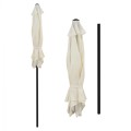 ALUMINUM UMBRELLA FK6030.02 ECRU- GRAY Φ250x236 cm. ALUMINUM UMBRELLA FK6030.02 ECRU- GRAY Φ250x236 cm.