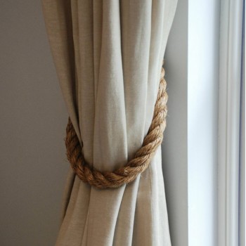 CURTAIN TIEBACK 100% BEIGE ROPE FK8946.01 60x2x2 cm.