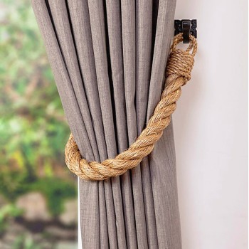 CURTAIN TIEBACK 100% BEIGE ROPE FK8946.01 60x2x2 cm.