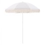 BEACH UMBRELLA WITH BEIGE MACRAME FRICTIONS FK5775.01 8 RADIAS Φ180Χ200m.