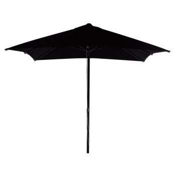 PROFESSIONAL 3x3x2,83M ALUMINUM UMBRELLA WITH ACRYLIC CLOTH IN BLACK SHADE FK6026.03