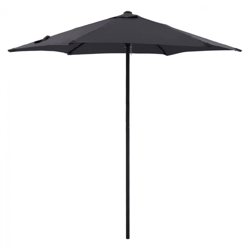 ALUMINUM UMBRELLA 2.50M WITH 6 RADIES GRAY CLOTH FK6030.10 ALUMINUM UMBRELLA 2.50M WITH 6 RADIES GRAY CLOTH FK6030.10