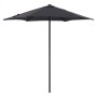 ALUMINUM UMBRELLA 2.50M WITH 6 RADIES GRAY CLOTH FK6030.10