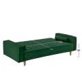 SOFA-BED SALVADOR FK3150.13 VELVET GREEN 224X88X84Y cm. SOFA-BED SALVADOR FK3150.13 VELVET GREEN 224X88X84Y cm.