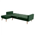 REVERSIBLE CORNER SOFA-BED TALIA FK3153.03 VELVET IN GREEN 267x153x85cm REVERSIBLE CORNER SOFA-BED TALIA FK3153.03 VELVET IN GREEN 267x153x85cm
