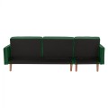 REVERSIBLE CORNER SOFA-BED TALIA FK3153.03 VELVET IN GREEN 267x153x85cm REVERSIBLE CORNER SOFA-BED TALIA FK3153.03 VELVET IN GREEN 267x153x85cm