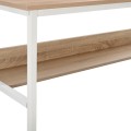 DESK PORTIS FK2131.01 MELAMINE IN SONAMA WITH WHITE MATTE METAL FRAME 120X50X75cm. DESK PORTIS FK2131.01 MELAMINE IN SONAMA WITH WHITE MATTE METAL FRAME 120X50X75cm.