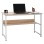 DESK PORTIS FK2131.01 MELAMINE IN SONAMA WITH WHITE MATTE METAL FRAME 120X50X75cm.