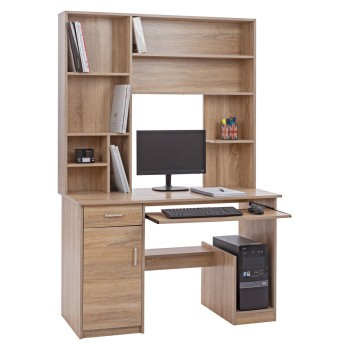 FK2032.02 desk STATUS with bookcase-shelves, SONOMA, 120x55x182
