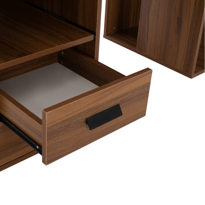 MELAMINE OFFICE DESK STATUS FK2026.03 WALNUT 120Χ55Χ76 cm. MELAMINE OFFICE DESK STATUS FK2026.03 WALNUT 120Χ55Χ76 cm.