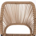 ALUMINUM ARMCHAIR NOJO FK5771.02 GREY WITH BEIGE P.E.TWIST RATTAN 55x63x82Hcm. ALUMINUM ARMCHAIR NOJO FK5771.02 GREY WITH BEIGE P.E.TWIST RATTAN 55x63x82Hcm.