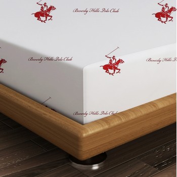 FLAT SHEET BEVERLY HILLS POLO CLUB FK12031.01 WHITE RED 180x240 cm. 176BHP1103 FLAT SHEET BEVERLY HILLS POLO CLUB FK12031.01 WHITE RED 180x240 cm. 176BHP1103