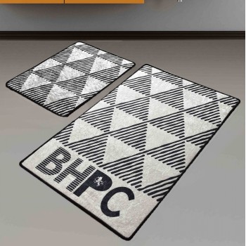 BATH MAT SET BEVERLY HILLS POLO CLUB ΗΜ12123 BLACK ECU 100x60 cm