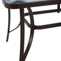TABLE 150X90Χ75cm. METALLIC RECTANGULAR IN BROWN WITH UMBRELLA HOLE D38cm FK5145.12 TABLE 150X90Χ75cm. METALLIC RECTANGULAR IN BROWN WITH UMBRELLA HOLE D38cm FK5145.12