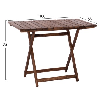DIRECTOR'S TABLE LEMNOS OF SOLID BEECH WOOD IN WALNUT FK5652.01 101,5x63x75 cm.