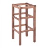 WOODEN STOOL WITHOUT BACK IN WALNUT FK5583.01