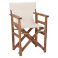 DIRECTOR'S ARMCHAIR WALNUT WITH ECRU SAIL CLOTH FK11518.01 58x48x88 cm. DIRECTOR'S ARMCHAIR WALNUT WITH ECRU SAIL CLOTH FK11518.01 58x48x88 cm.