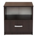 NIGHT STAND WITH DRAWER WENGE FK2431.02 45X40X48 cm.
